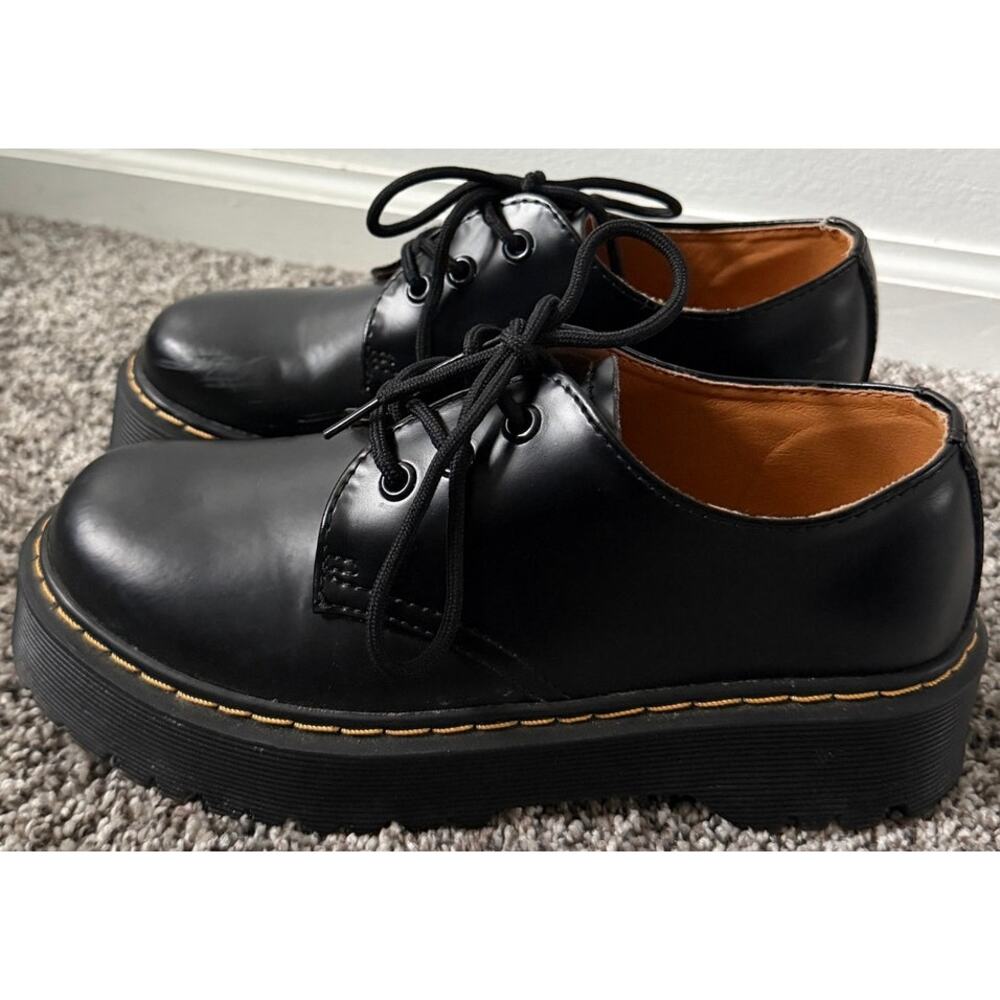 Dr. Martens 1461 Quad Retro Platform shoes women's size 7.5 - Picture 2 of 9